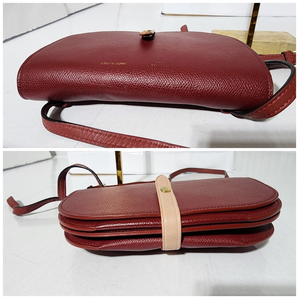 Celine Leather Strap Clutch Wine - Picture 11 of 15
